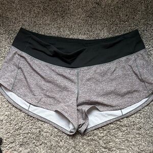 Lululemon Athletica Black and Gray Athletic Shorts